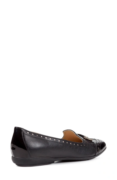 Shop Geox Annytah Loafer In Black Leather