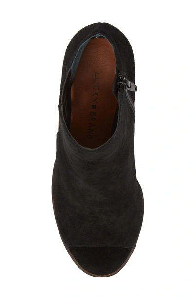 Shop Lucky Brand Kantoah Bootie In Black Suede