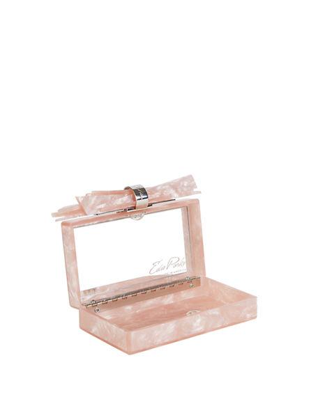 Edie Parker Wolf Glittered Acrylic Clutch Bag In Pink | ModeSens