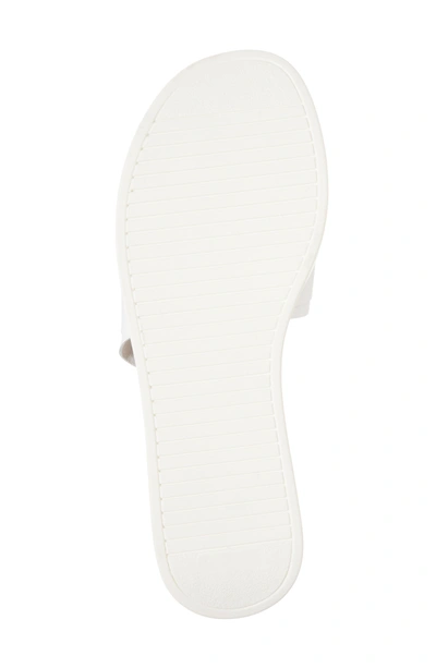 Shop Seychelles Coast Knotted Slide Sandal In White Leather