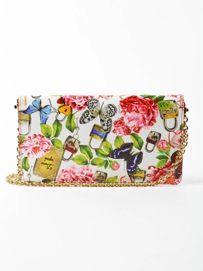 Shop Dolce & Gabbana St. Dauphine Crossbody Micro Bag In Hamsecret Fdo Bianco