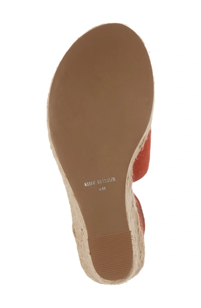 Shop Matisse Cha Cha Espadrille Wedge Sandal In Fire Suede