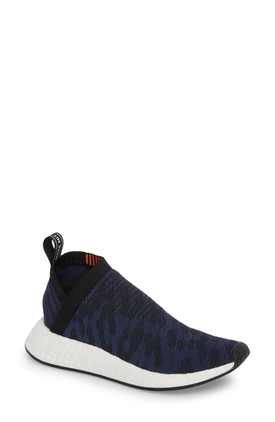 Shop Adidas Originals Nmd Cs2 Primeknit Sneaker In Core Black/ Noble Indigo