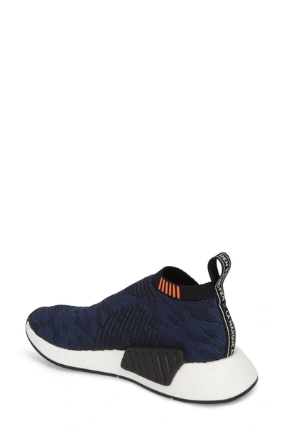 Shop Adidas Originals Nmd Cs2 Primeknit Sneaker In Core Black/ Noble Indigo
