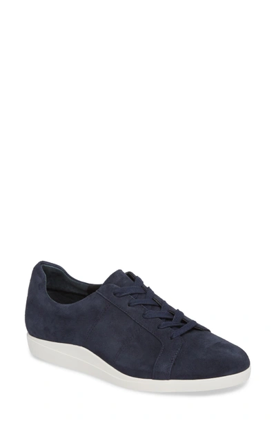 Shop Calvin Klein Sharleen Sneaker In Deep Navy Leather