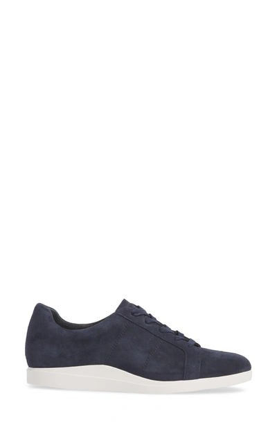 Shop Calvin Klein Sharleen Sneaker In Deep Navy Leather