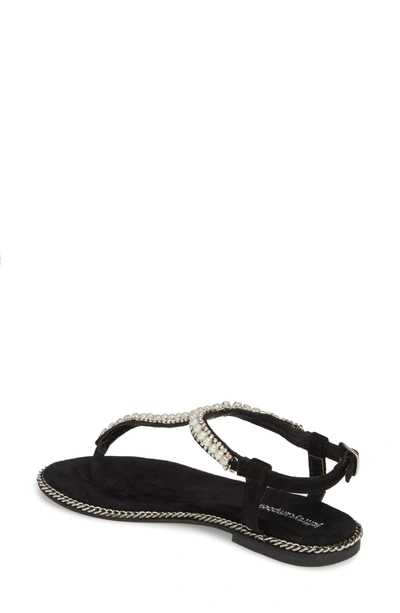 Shop Jeffrey Campbell Embellished Ankle Strap Sandal In Black Suede