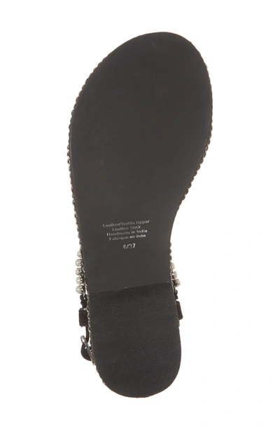 Shop Jeffrey Campbell Embellished Ankle Strap Sandal In Black Suede