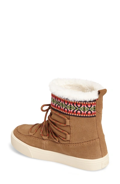 Shop Toms Alpine Boot In Toffee Suede