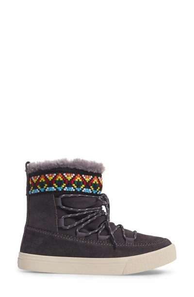 Shop Toms Alpine Boot In Forged Iron Suede