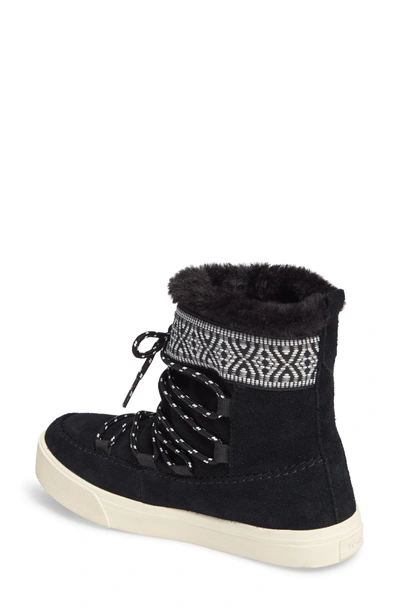 Shop Toms Alpine Boot In Black Suede