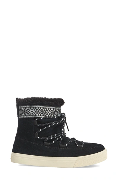 Shop Toms Alpine Boot In Black Suede