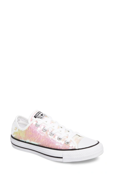 Converse Women's Chuck Taylor Ox Sequin Casual Sneakers From Finish Line In  White Sequins | ModeSens