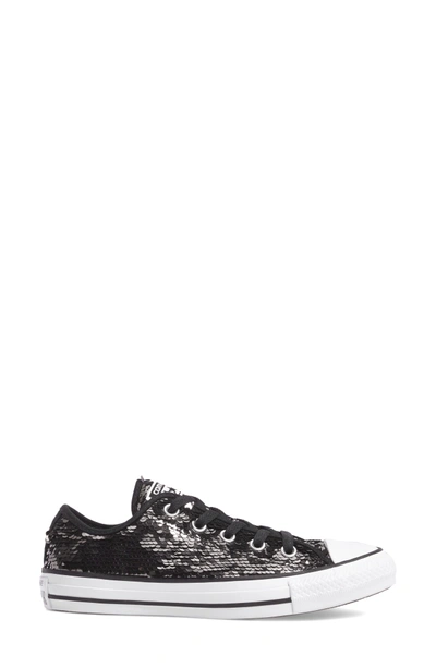 Converse Women's Chuck Ox Sequin Casual Sneakers From Finish Line In Gunmetal | ModeSens