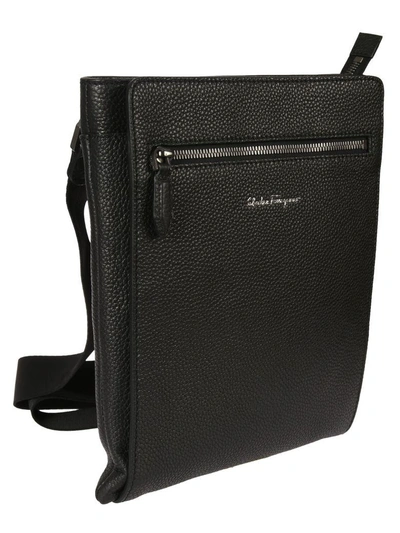 Shop Ferragamo Classic Shoulder Bag In Black