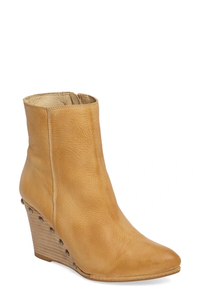 Shop Matisse Viper Wedge Bootie In Natural Leather