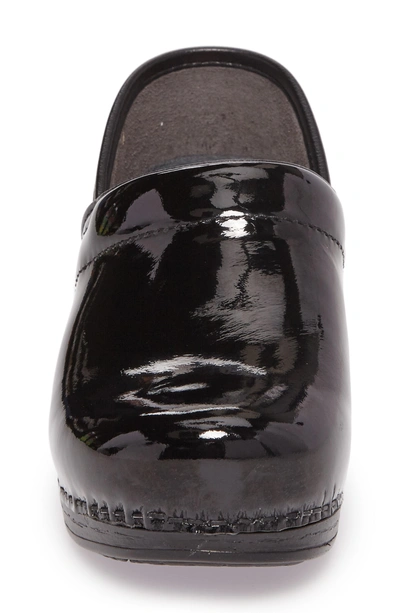 Shop Dansko Wide Pro Xp Clog In Black Patent Leather
