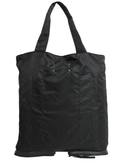 Shop Maison Margiela Shopping Bag In Technical Fabric In Nero