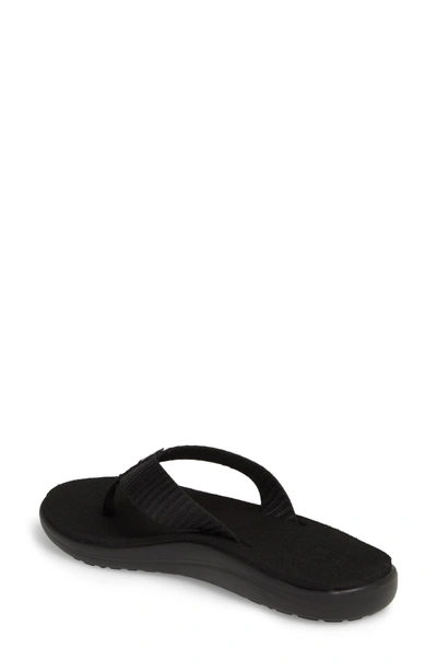 Shop Teva Voya Flip Flop In Bar Street Black