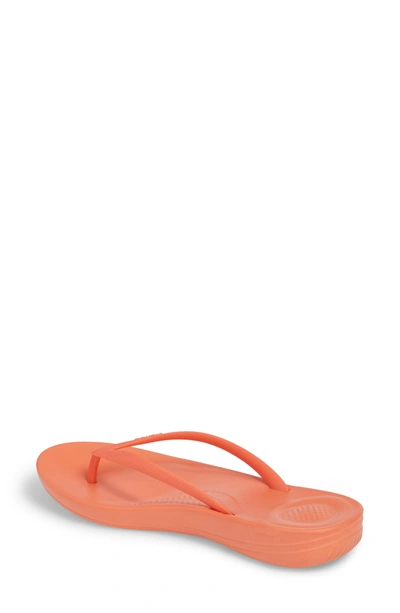 Shop Fitflop Iqushion Flip Flop In Sunshine Coral