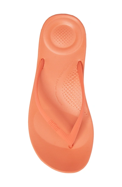 Shop Fitflop Iqushion Flip Flop In Sunshine Coral