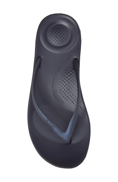 Shop Fitflop Iqushion Flip Flop In Midnight Navy