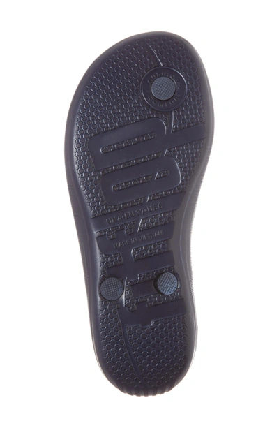 Shop Fitflop Iqushion Flip Flop In Midnight Navy/ Navy