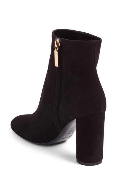 Shop Saint Laurent Loulou Bootie In Black