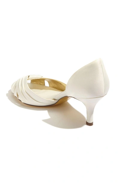 Shop Nina 'culver' D'orsay Pump In Ivory Satin