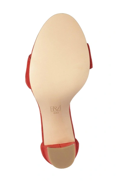 Shop Pelle Moda 'bonnie' Ankle Strap Sandal In Lipstick Red Suede
