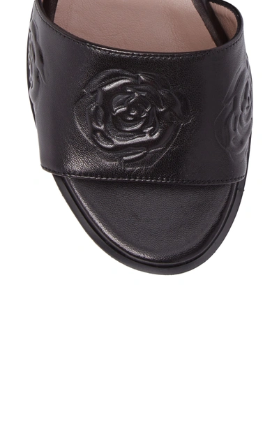 Shop Taryn Rose Paola Platform Sandal In Black Leather
