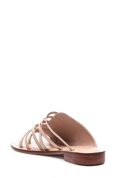 Shop Bernardo Tori Slide Sandal In Light Camel Leather