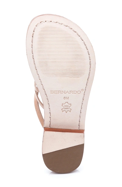 Shop Bernardo Tori Slide Sandal In Light Camel Leather