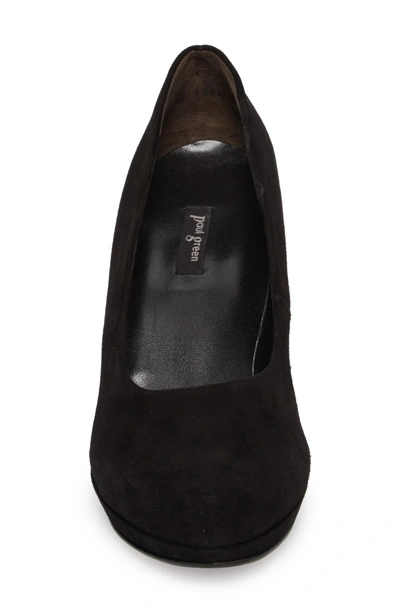 Shop Paul Green Sabrina Pump In Black Suede