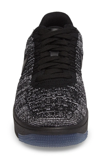 Shop Nike 'air Force 1 Flyknit Low' Sneaker In Black/ Black/ White/ White