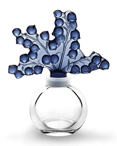 Shop Lalique Clairefontaine Perfume Bottle In Midnight Blue