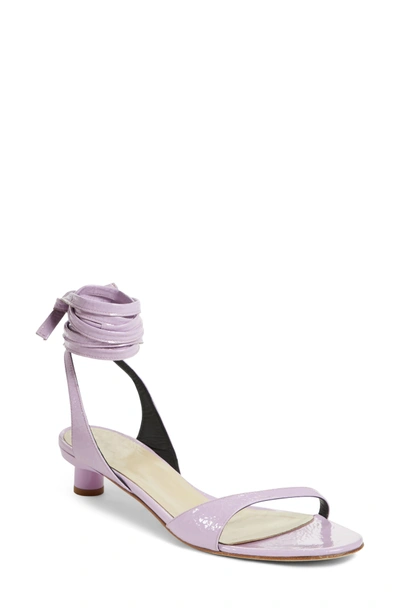 Shop Tibi Scott Ankle Tie Sandal In Lavender