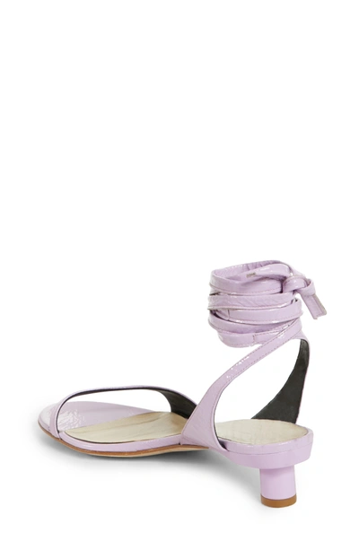 Shop Tibi Scott Ankle Tie Sandal In Lavender