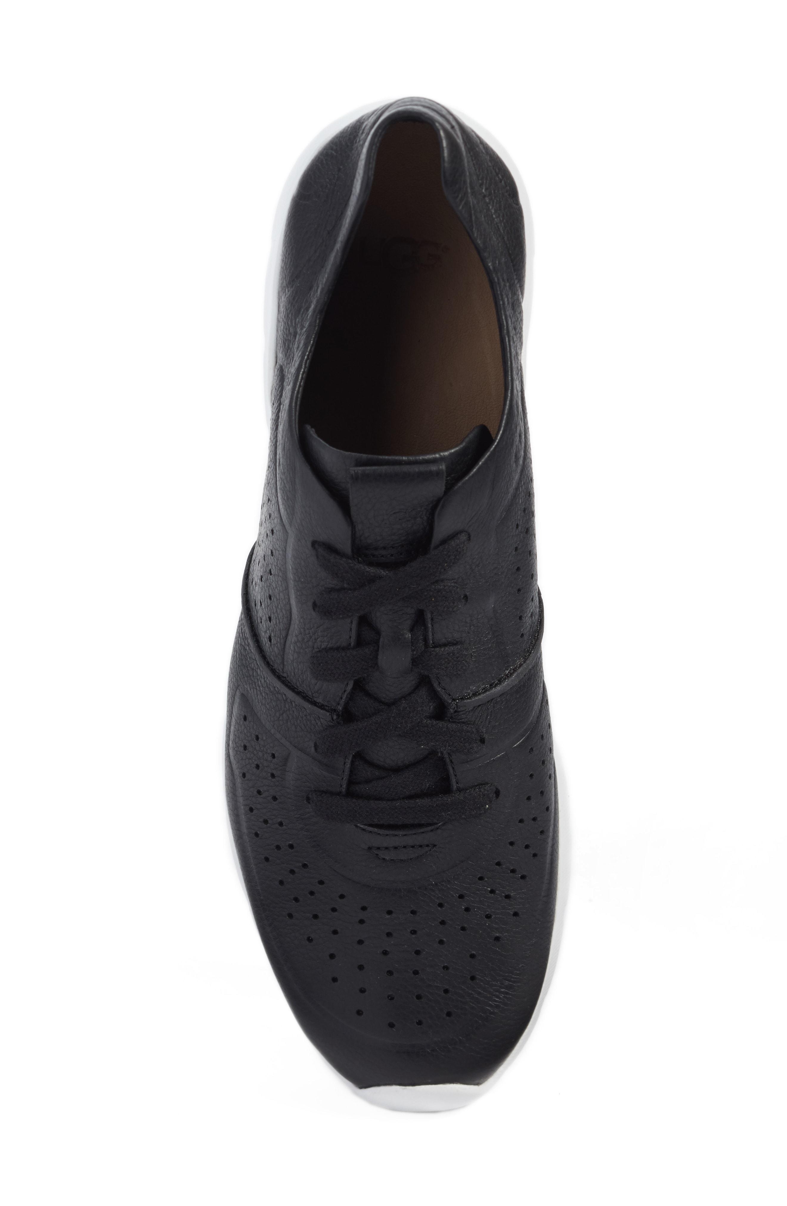 Ugg Tye Low-top Leather Trainers In Black | ModeSens