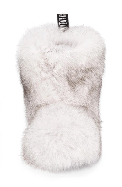 Shop Jimmy Choo Dalton Genuine Fox & Rabbit Fur Bootie In White