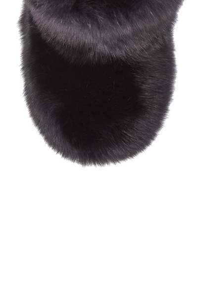 Shop Jimmy Choo Dalton Genuine Fox & Rabbit Fur Bootie In Black