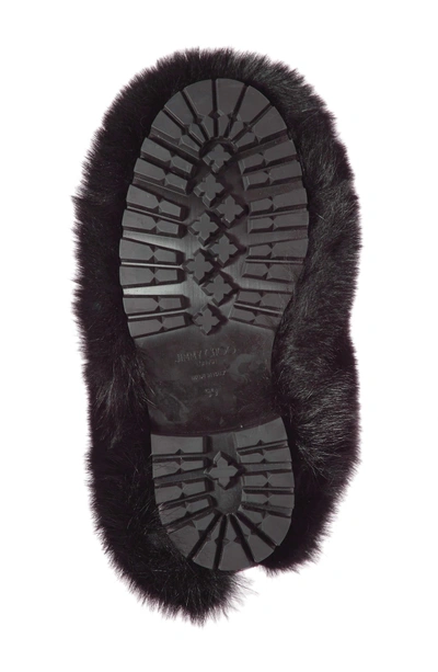 Shop Jimmy Choo Dalton Genuine Fox & Rabbit Fur Bootie In Black