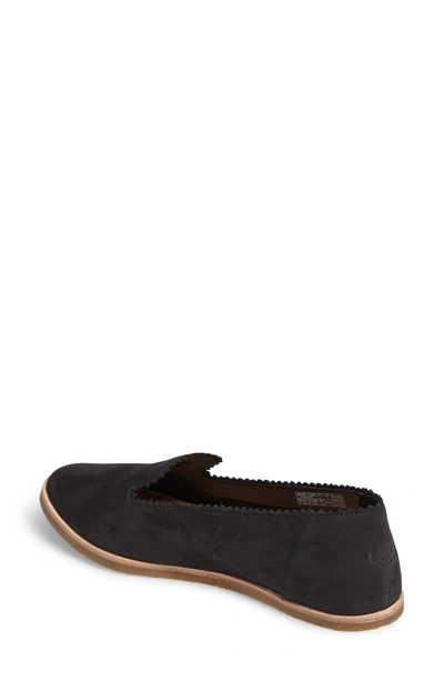 Ugg Vista Slip-on Flat In Black Nubuck Leather | ModeSens