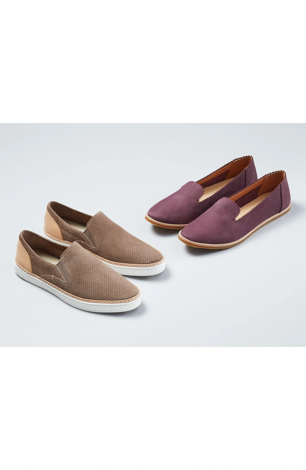 Ugg Vista Slip on Flat In Black Nubuck Leather ModeSens