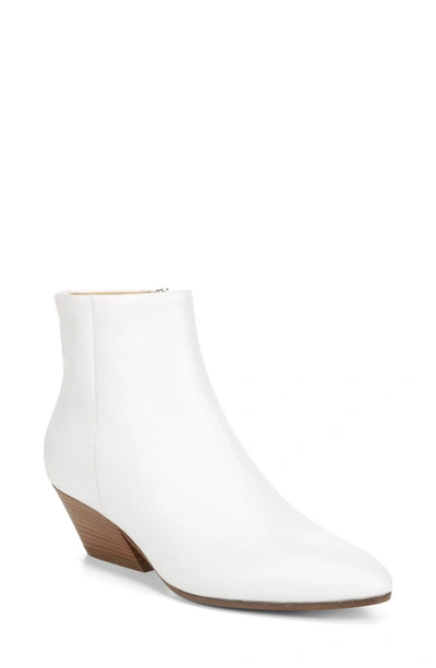 Shop Vince Vaughn Bootie In Optic White Leather