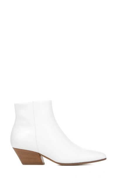 Shop Vince Vaughn Bootie In Optic White Leather