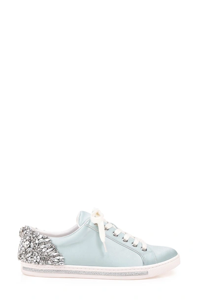 Badgley mischka shirley deals crystal embellished sneaker