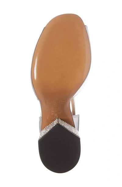 Shop Marc Jacobs Kasia Embellished Ankle Strap Sandal In Silver
