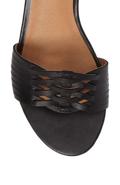 Shop Seychelles Sincere Wraparound Wedge Sandal In Black Leather