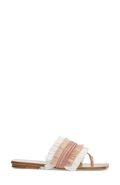 Shop Sigerson Morrison Woven Sandal In Nude/ White